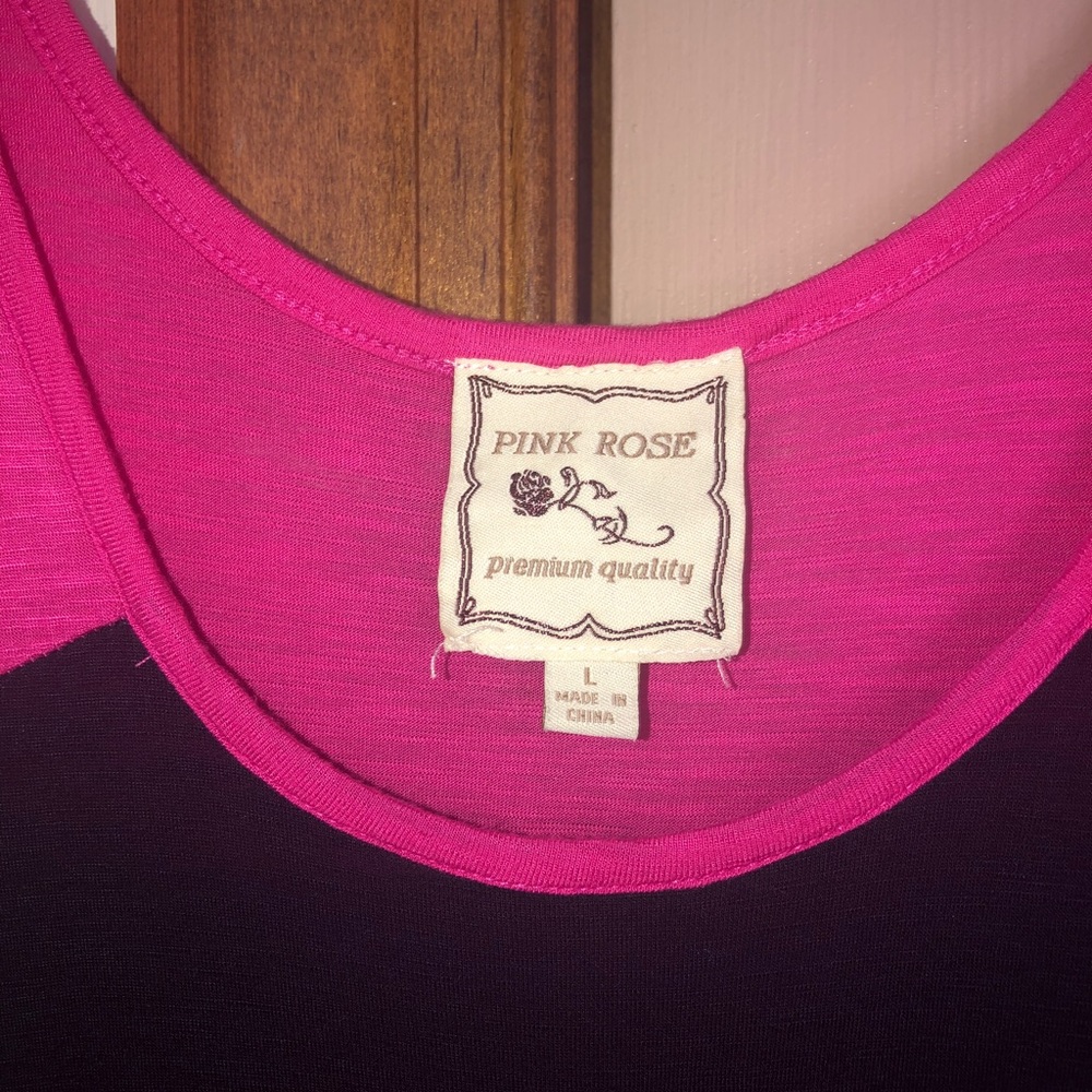 Pink Rose flowy tank top